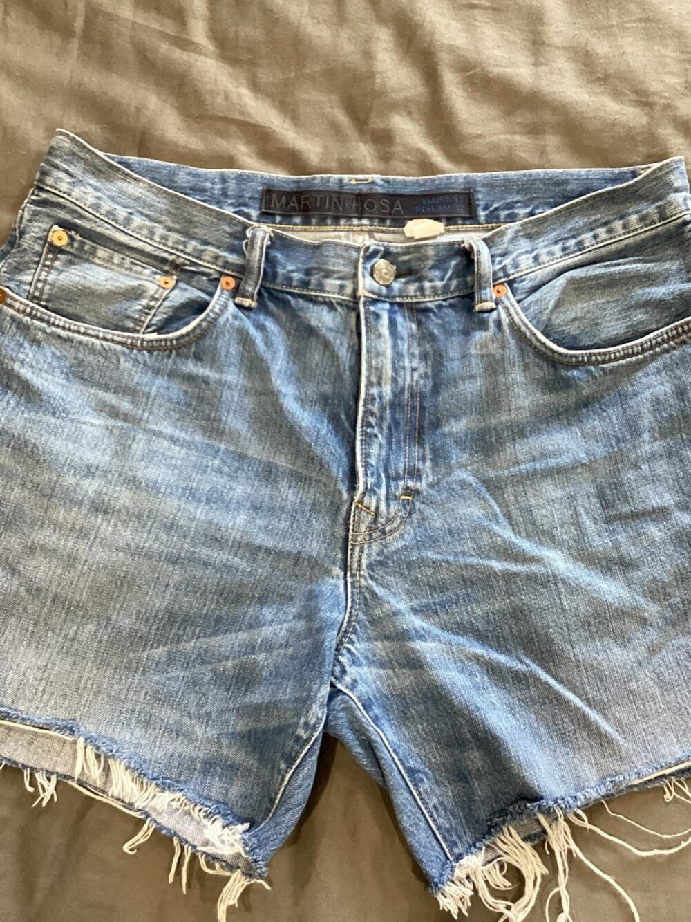 Martin & Osa - Cutoff Blue Denim Jean Shorts - W35